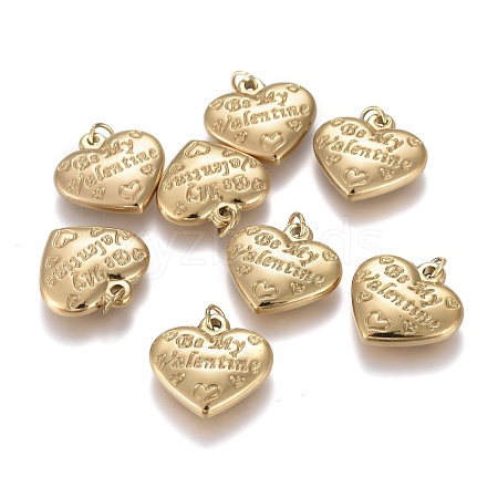 Valentine's Day Ion Plating(IP) 304 Stainless Steel Pendants STAS-I164-007G-1