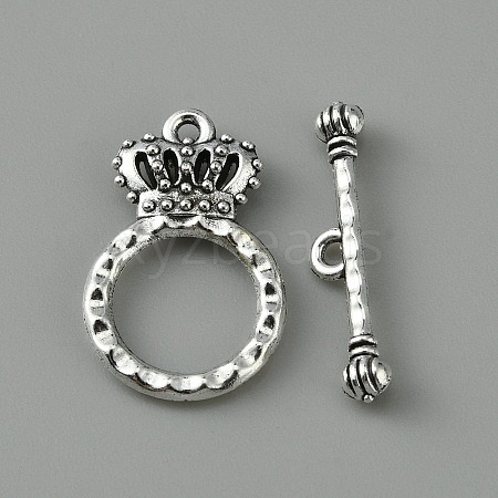 Tibetan Style Alloy Toggle Clasps FIND-CJC0012-056-1