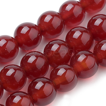 Natural Carnelian Beads Strands G-S259-32-6mm-1