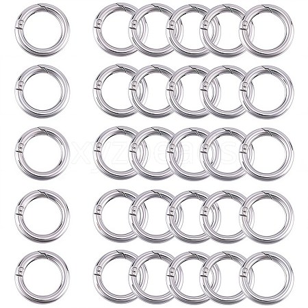 Zinc Alloy Spring Gate Rings FIND-SP0001-08B-1