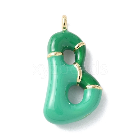 Brass Enamel Pendants KK-E093-03G-B-01-1