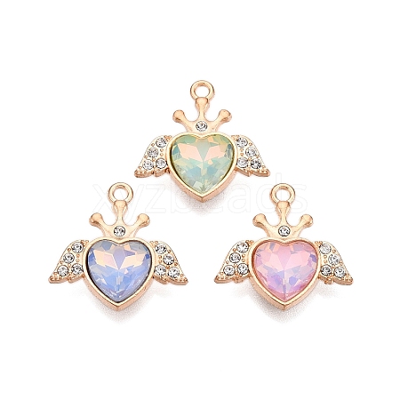 Alloy Glass Pendants PALLOY-N176-70KCG-1