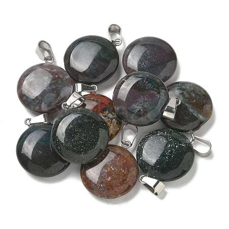 Natural Indian Agate Pendants G-B127-14P-06-1