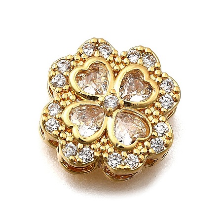 Brass Pave Cubic Zirconia Multi-strand Links KK-F913-13G-01-1