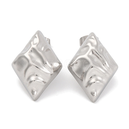 Non-Tarnish 304 Stainless Steel Stud Earrings EJEW-H013-25P-1