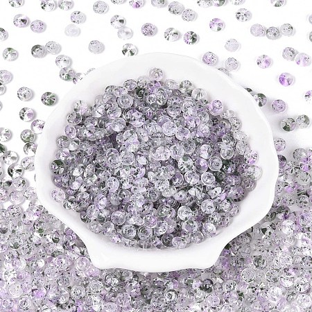 Baking Paint Transparent Glass Beads DGLA-T004-07B-1