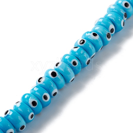 Handmade Evil Eye Lampwork Beads LAMP-F021-01D-1