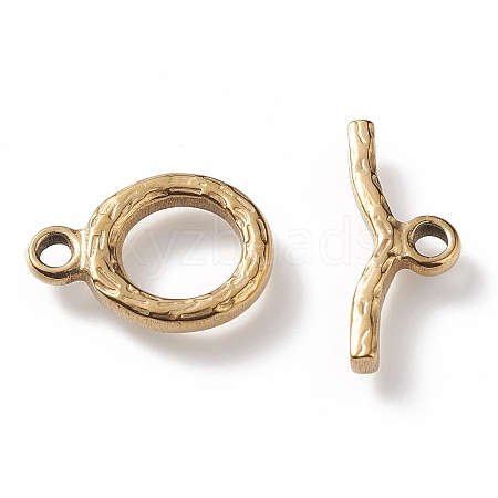 Ion Plating(IP) 304 Stainless Steel Toggle Clasps X-STAS-K209-06G-1