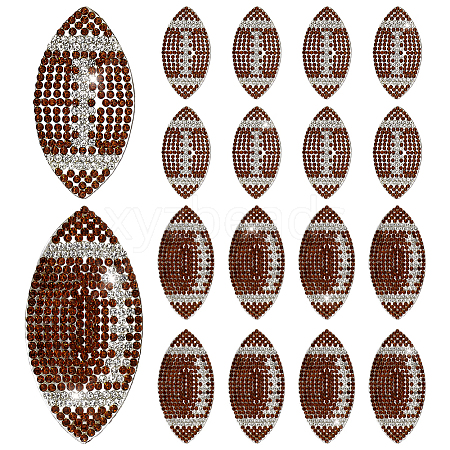 16Pcs 2 Styles Hotfix Rhinestone (Hot Melt Adhesive On The Back) DIY-PH0036-30-1