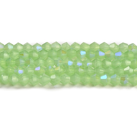 Imitation Jade Electroplate Glass Beads Strands EGLA-A039-J6mm-L01-1