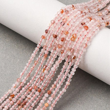 Natural Ferruginous Quartz Beads Strands G-B142-A01-2mm-1