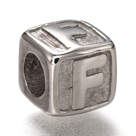 Tarnish Resistant 304 Stainless Steel European Beads OPDL-L020-001F-1