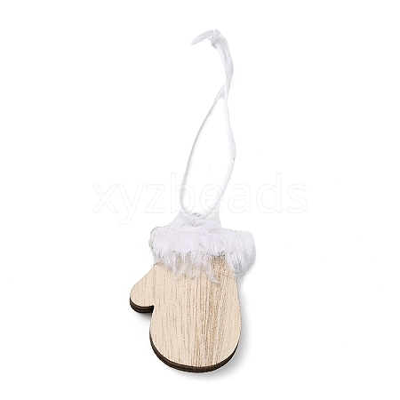 Christmas Unfinished Wood Pendant Decorations WOOD-D026-01A-1