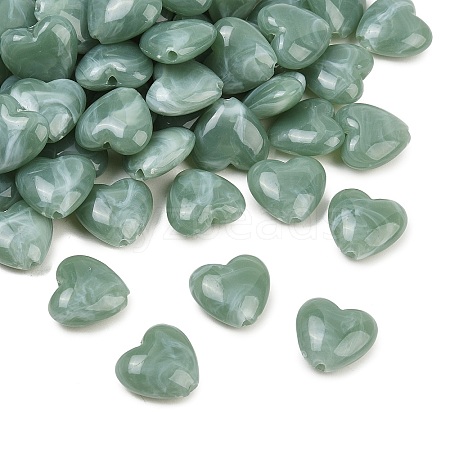 Two-tone Opaque Acrylic Beads AC-CBA8E7E-01K-1