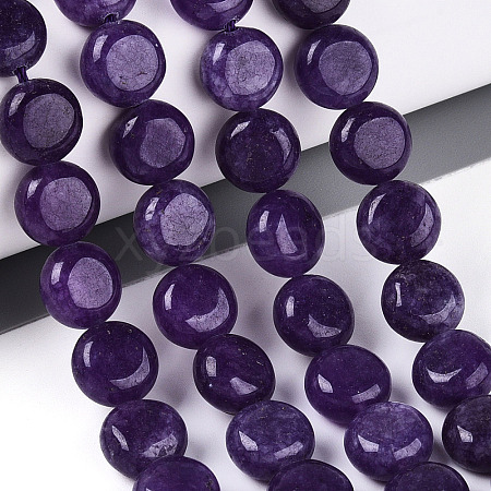 Dyed Natural White Jade Beads Strands G-T143-16A-1