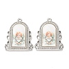 Alloy Epoxy Resin Pendants FIND-K031-01P-01-1