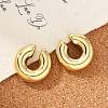 304 Stainless Steel C-Shaped Cuff Earrings for Women EJEW-M068-30G-5