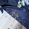 SUPERFINDINGS 40Pcs Brass Earring Hooks KK-FH0004-42-4