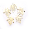 Autumn Theme Iron Filigree Pendants IFIN-F158-41G-1