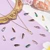 20Pcs 10 Colors Faceted Glass Charms GLAA-FS0002-64-6