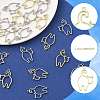 20Pcs 2 Colors Alloy Open Back Bezel Pendants FIND-FS0005-14-2