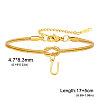 304 Stainless Steel Initial Charm Bracelets FS-WGD8E41-48-1