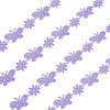 20 Yards Malan Flower and Butterfly Polyester Lace Trim OCOR-TAC0016-18D-3