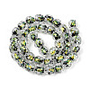 Handmade Foil Lampwork Beads Strands FOIL-T008-04B-1