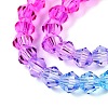 Baking Painted Glass Bead Strands DGLA-A039-T6mm-A08-3