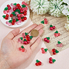 56Pcs 4 Colors Transparent Resin Pendants RESI-FH0001-64-3