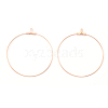 PVD Vacuum Plating 304 Stainless Steel Hoop Earrings STAS-T031-20-25mm-G-1-2