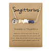 667 Stainless Steel with Natural Yellow Quartz & Natural Howlite & Natural Sodalite Chip Pendant Necklaces FS-WGFED6E-06-1