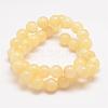 Natural Honey Jade Bead Strands G-K153-B12-10mm-2