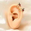Brass Cuff Earrings EJEW-C186-02B-G-3