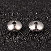 Tarnish Resistant Flat Round 304 Stainless Steel Spacer Beads X-STAS-M252-02-1