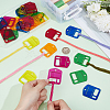 30Pcs 6 Colors Acrylic Floss Bobbin AJEW-FH0008-68-3
