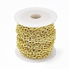Handmade Brass Textured Cable Chains CHC-F015-23G-3