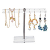 T Shaped Acrylic Earring Display Stands ODIS-WH0029-97-1