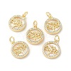 Natural White Shell Tree of Life Charms BSHE-Z003-13G-2