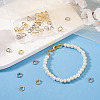 40Pcs 4 Styles Brass Ring Charm Connectors KK-TA0008-86-8