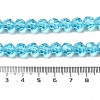 Transparent Glass Beads EGLA-A035-T8mm-D08-5