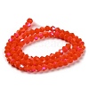 Opaque Solid Color Imitation Jade Glass Beads Strands EGLA-A039-P4mm-L03-2