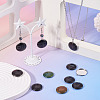 10Pcs 304 Stainless Steel Pendant Cabochon Settings DIY-TA0015-76B-8