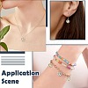 52Pcs 2 Colors UV Plating Acrylic Charms PACR-FS0001-11-6
