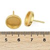 Brass Stud Earring Findings KK-F891-09G-3