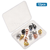 Halloween Brass Micro Pave Cubic Zirconia Beads ZIRC-TA0001-05-3