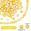 Baking Paint Glass Round Bead Strands DGLA-AR0001-02-2