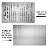 Rectangle 201 Stainless Steel Custom Thermal Transfer Wallet Card DIY-WH0252-037-3