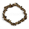 Unisex Chip Natural Quartz Crystal Beaded Stretch Bracelets BJEW-S143-36-1-2