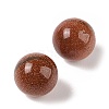 Synthetic Goldstone No Hole Sphere Beads G-K353-04B-25-2